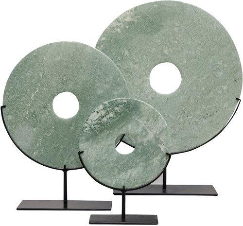 Figura Yubi de Jade verde tallado (Large)